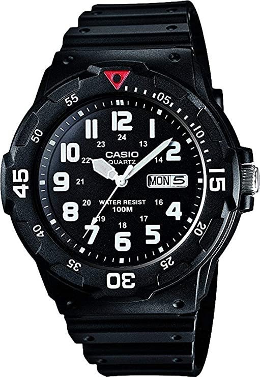 Casio Uomo Quartz Analogue Watch, Nero MRW-200H-1BVES